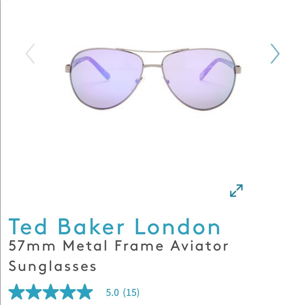 Ted Baker London 57mm Aviator Sunglasses